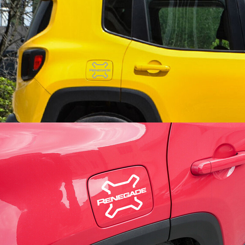 Automašīnas degvielas tvertnes vāciņa uzlīme JEEP Renegade SPORT LATITUDE UPLAND TRAIlLHAWK JEEPSTER ISLANDER Auto piederumi Vinila plēves uzlīme