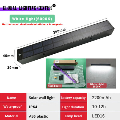 Strip päikeseenergia seinavalgusti välistingimustes magnetvalgustus sisehoovi garaaživalgusti aiakaunistus induktsioon päikese seinavalgusti välisvalgusti