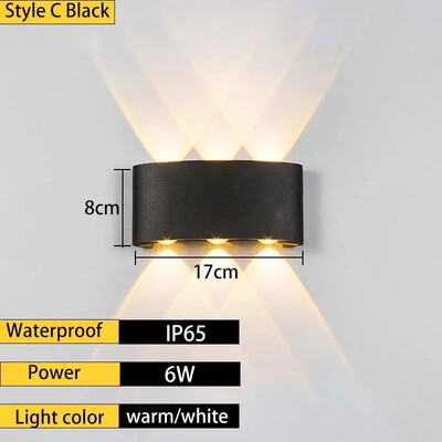 Välis veekindel seinalamp, villa uks, sisehoov, välissein, rõdu, aed, hotelli koridor, minimalistlik PI65 kodusein l