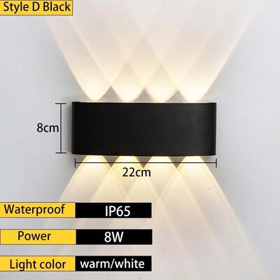 Välis veekindel seinalamp, villa uks, sisehoov, välissein, rõdu, aed, hotelli koridor, minimalistlik PI65 kodusein l