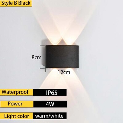 Välis veekindel seinalamp, villa uks, sisehoov, välissein, rõdu, aed, hotelli koridor, minimalistlik PI65 kodusein l