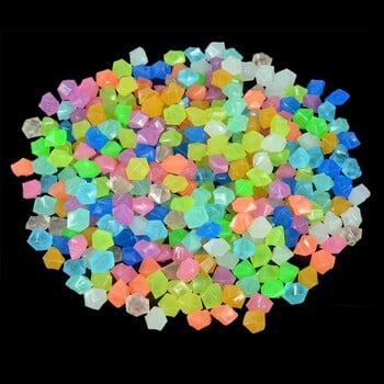 100g 3-5mm Glowing Rocks Luminous Stomes Glowing Rocks for Gem Pebbles Εξωτερικές διακοσμήσεις κήπου Powered by Light or Solar