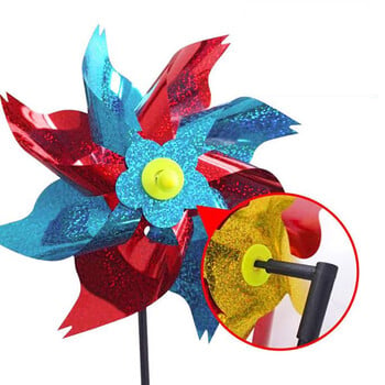 Bird Repeller Pinwheels Reflective Sparkly Bird Deterrent Windmill Protect Garde