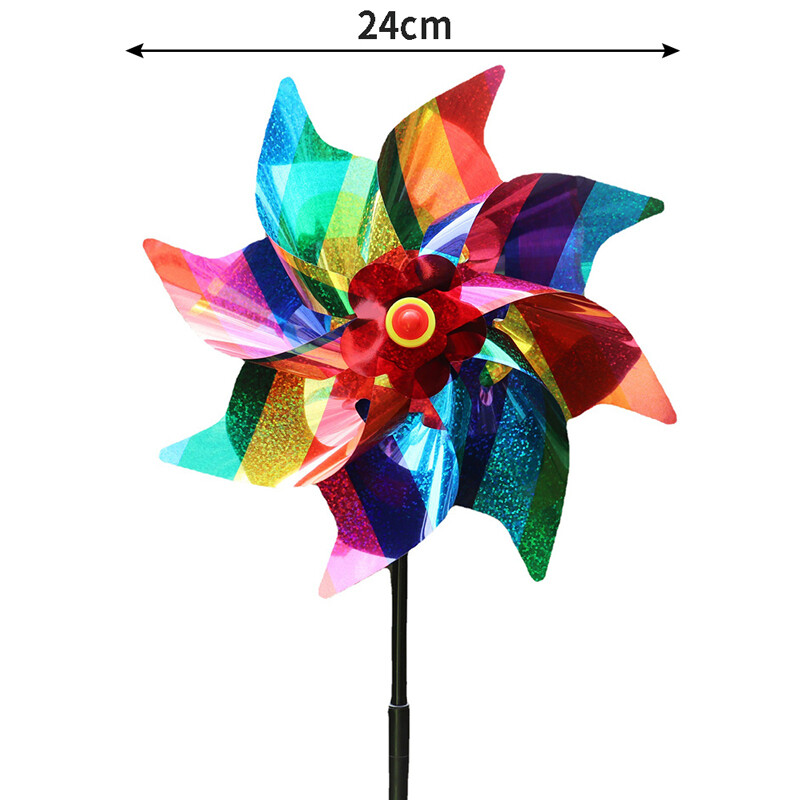 Уред за прогонване на птици Въртящи се светлоотразяващи искрящи средства за отблъскване на птици Вятърна мелница Protect Garde