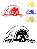 Halloween Lurking Reaper Ghost Autómatrica Szélvédő Ablakok Vinyl Matricák Dekoráció