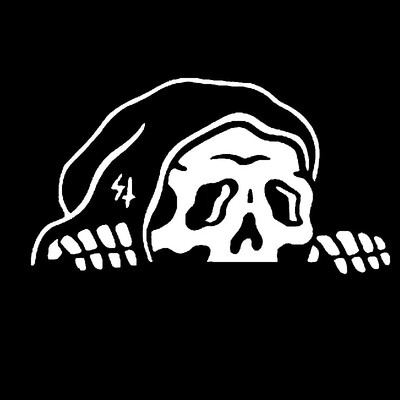 Halloween Lurking Reaper Ghost Autómatrica Szélvédő Ablakok Vinyl Matricák Dekoráció