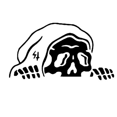 Halloween Lurking Reaper Ghost Autómatrica Szélvédő Ablakok Vinyl Matricák Dekoráció