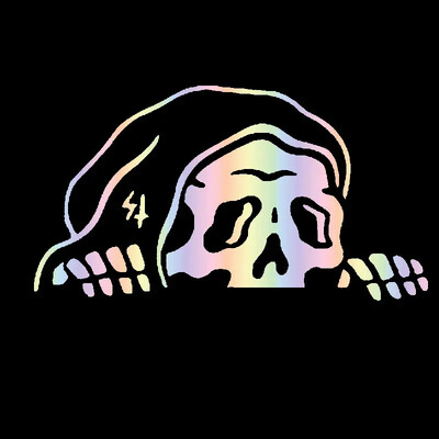 Halloween Lurking Reaper Ghost Autómatrica Szélvédő Ablakok Vinyl Matricák Dekoráció