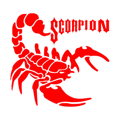 CS-1311#15*14,2cm Scorpion smieklīga ūdensnecaurlaidīga auto uzlīme vinila uzlīme balta/melna auto automašīnu uzlīmju veidošanai