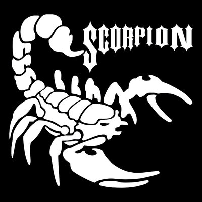 CS-1311#15*14,2cm Scorpion smieklīga ūdensnecaurlaidīga auto uzlīme vinila uzlīme balta/melna auto automašīnu uzlīmju veidošanai