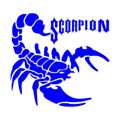 CS-1311#15*14,2cm Scorpion smieklīga ūdensnecaurlaidīga auto uzlīme vinila uzlīme balta/melna auto automašīnu uzlīmju veidošanai
