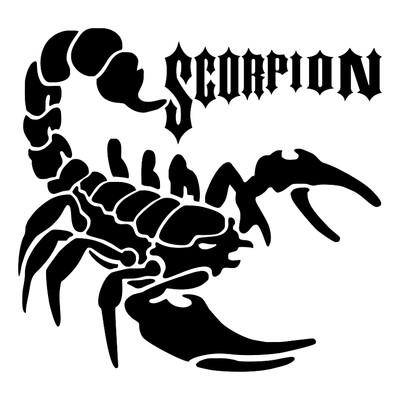 CS-1311#15*14,2cm Scorpion smieklīga ūdensnecaurlaidīga auto uzlīme vinila uzlīme balta/melna auto automašīnu uzlīmju veidošanai