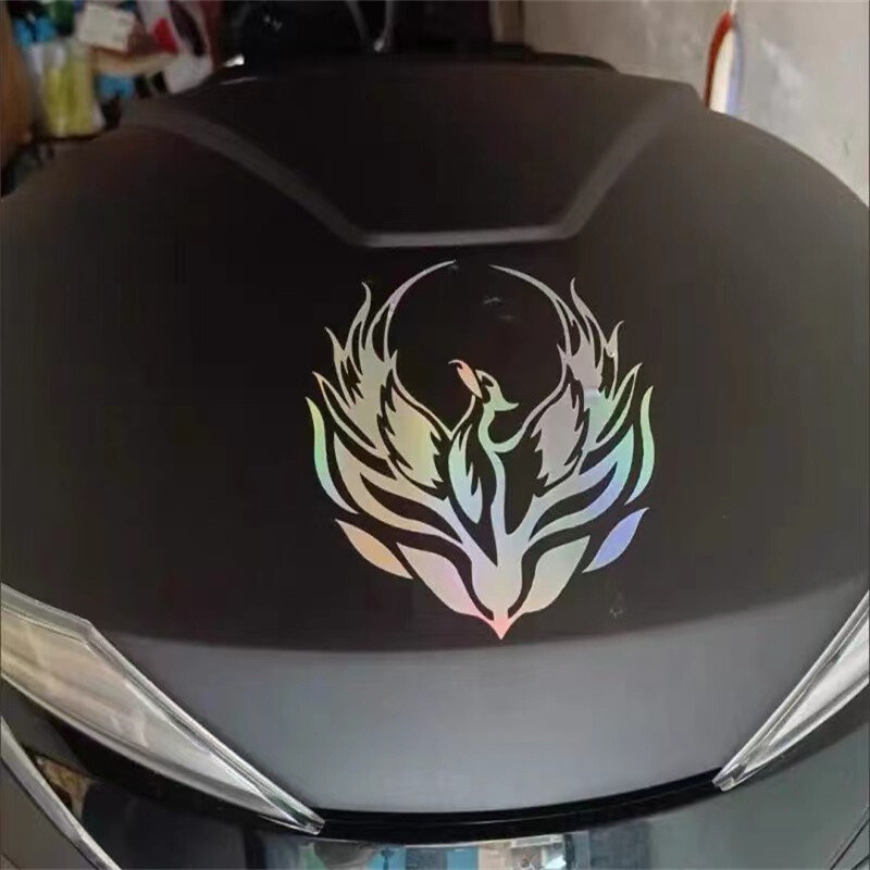 Alkalmas Fire Phoenix elektromos motorkerékpárhoz, kreatív karosszériaüveg dekoratív matricákkal, amelyek megakadályozzák a karcolásokat kb.