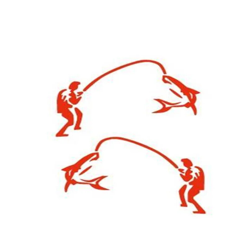 Visszapillantó tükör Visszapillantó tükör Autómatricák Személyre szabott kreatív autómatricák Horgász horgászat fényvisszaverő huzat karcok dekoráció