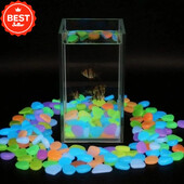 50db Mesterséges Színes Éjjeli Világító Kő Halastál tereprendezés Lakásdekoráció Tájrendezés Lumineszcens Kis Kő