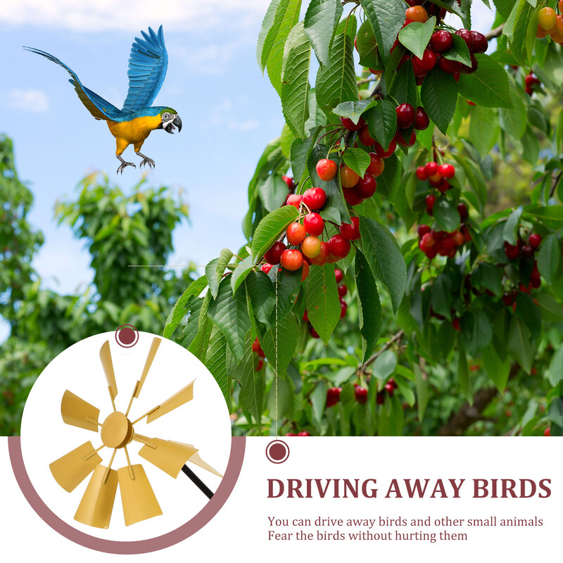 Besisukantis vėjo malūnėlis varomas viršutinis lauko papuošalai Sodo dekoras Spalvinga dekoratyvinė mada Vaikų skulptūra