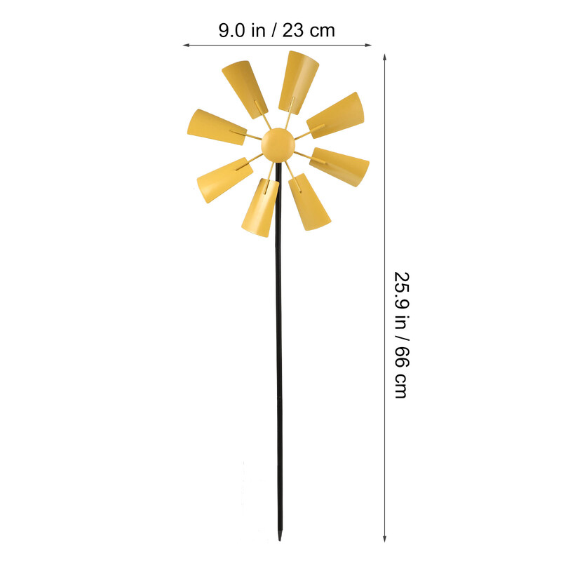 Besisukantis vėjo malūnėlis varomas viršutinis lauko papuošalai Sodo dekoras Spalvinga dekoratyvinė mada Vaikų skulptūra
