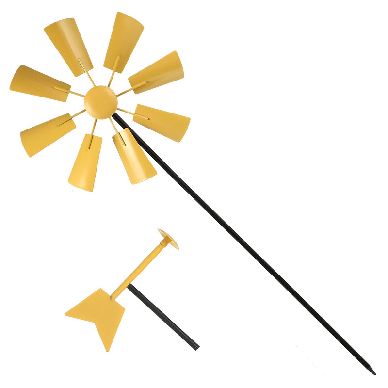 Besisukantis vėjo malūnėlis varomas viršutinis lauko papuošalai Sodo dekoras Spalvinga dekoratyvinė mada Vaikų skulptūra