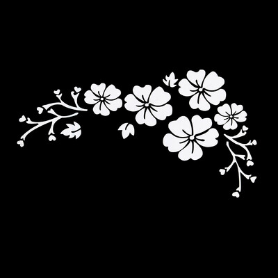 LYKX Fashion Flower Blossom Auto uzlīmes Automobiļi Motocikli Eksterjera Aksesuāri Vinila uzlīmes priekš Bmw Audi Ford Nissan
