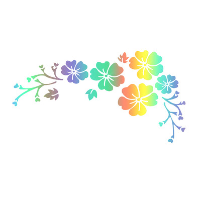 LYKX Fashion Flower Blossom Auto uzlīmes Automobiļi Motocikli Eksterjera Aksesuāri Vinila uzlīmes priekš Bmw Audi Ford Nissan