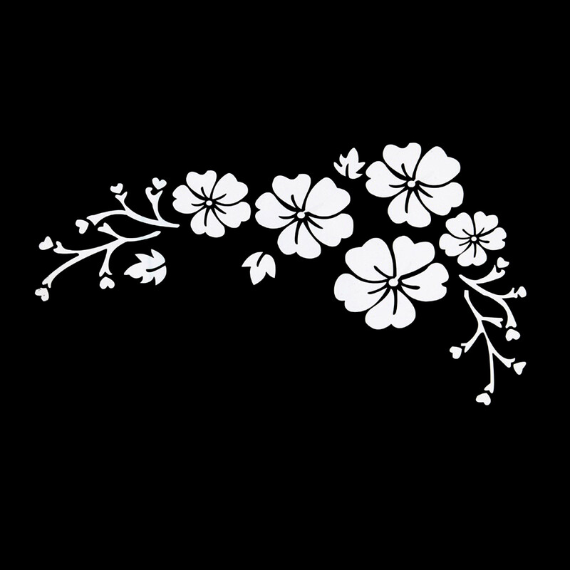 LYKX divat Virág Virág Autómatrica Gépkocsik Motorkerékpárok Külső Kiegészítők Vinil matricák Bmw Audi Ford Nissanhoz