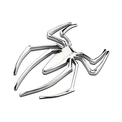 Autómatricák fém 3D pók autó logója arany/ezüst autóstílus kiegészítők fém matrica króm pók jelvény embléma