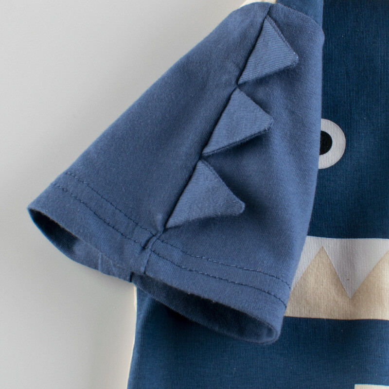 27 last Brändi Laste suvine lühikeste varrukatega T-särk Dinosaurus Beebi Riiete Agent Laste Puuvillane T-särk Pehme puutega Korea stiil