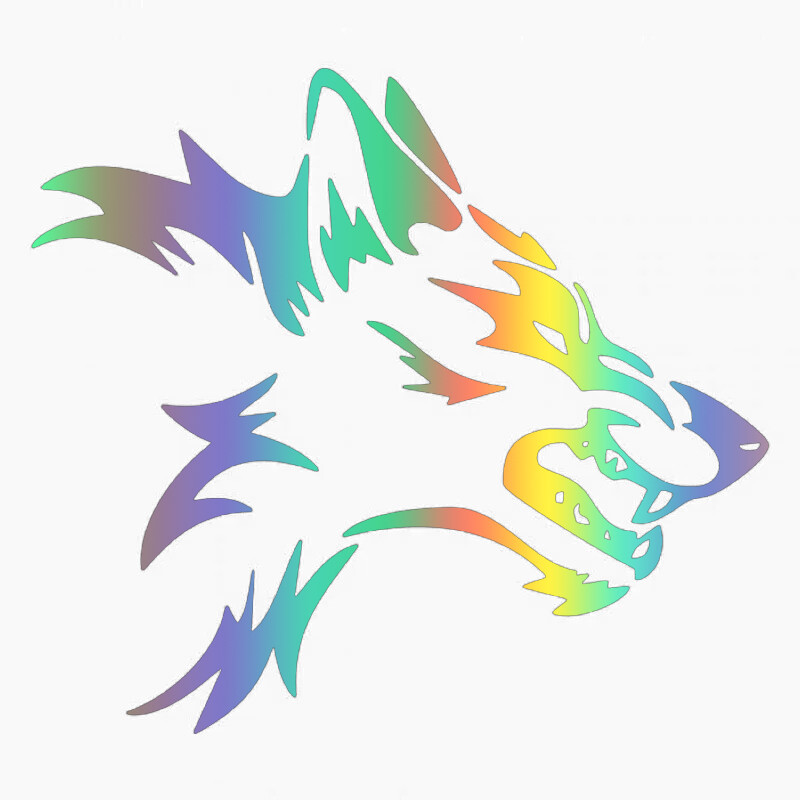 LYKX Fashion Beast Wolf fejmatricák versenyautó stílusos karosszéria matricák borító vinil matrica