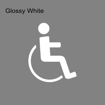 PVC mozgáskorlátozott fedélzeti autós tolószék felirat matrica szélvédő ablak vízálló és karcálló matricák stílus dekoráció