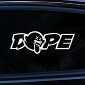 31809# 20x7 CM pašlīmējoša vinila uzlīme Dope Ghost automašīnu uzlīmēm, ūdensizturīgiem auto dekoriem uz bufera aizmugurējā loga klēpjdatora