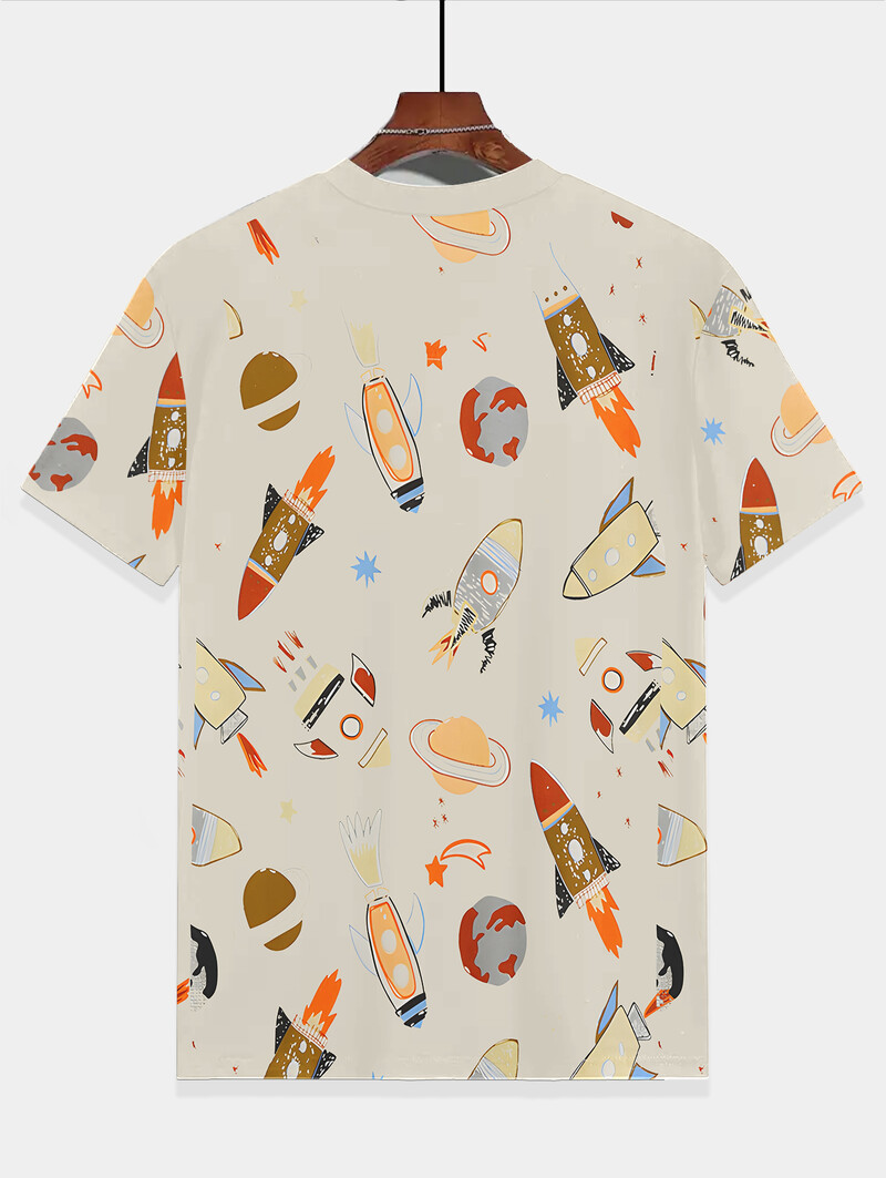 Astronaut Tops Trumpomis rankovėmis Vaikiški marškinėliai Vaikiški marškinėliai Drabužiai Vaikiški Berniukai Vaikiški Drabužiai Vasariniai Drabužiai Vaikiški Drabužiai Berniukai