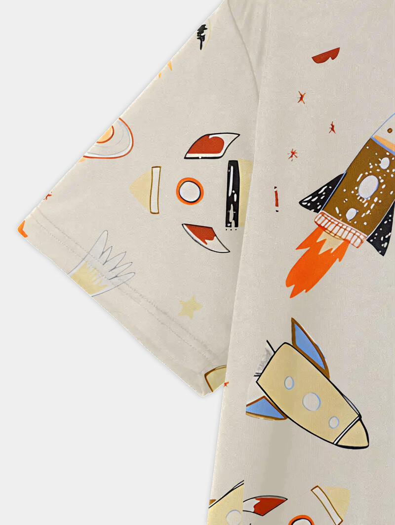 Astronaut Tops Trumpomis rankovėmis Vaikiški marškinėliai Vaikiški marškinėliai Drabužiai Vaikiški Berniukai Vaikiški Drabužiai Vasariniai Drabužiai Vaikiški Drabužiai Berniukai