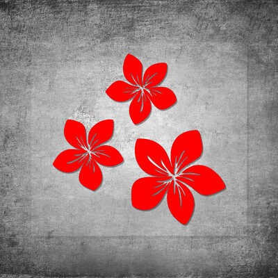 3 kom raznih boja Lijepa cvjetna grafika Auto naljepnice za poklopac stražnjeg prozora Ogrebotine na braniku automobila Naljepnica s cvijetom kacige