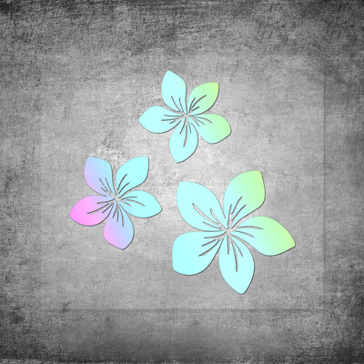 3 kom raznih boja Lijepa cvjetna grafika Auto naljepnice za poklopac stražnjeg prozora Ogrebotine na braniku automobila Naljepnica s cvijetom kacige