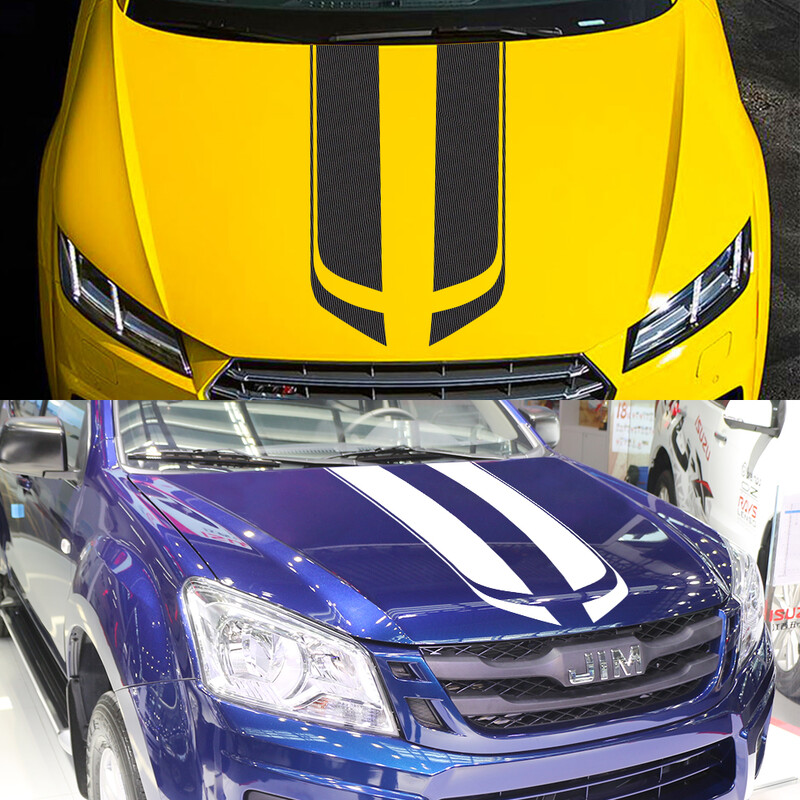 Autóháztető matricák Stílusos csíkos vinil grafikai matricák Audi BMW Honda Nissan Kia Fiat VW Ford Auto Tuning tartozékokhoz