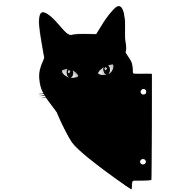 1 gab Kaķa skulptūra Dāvanas Zālāja Ornaments Melns Metāls Lūrīgs Kaķis Kaķis Pagalms Skulptūra Dzelzs Māksla Siluets Dārza Noformējums