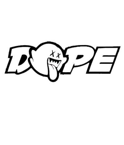 Dope Ghost STICKER VINYL DECAL JDM RACING ILLEST TUNER IMPORT DRIFT Szélvédő lökhárító sisak matrica Kiváló minőségű KK vinyl