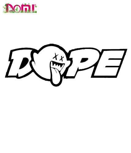 Dope Ghost STICKER VINYL DECAL JDM RACING ILLEST TUNER IMPORT DRIFT Szélvédő lökhárító sisak matrica Kiváló minőségű KK vinyl