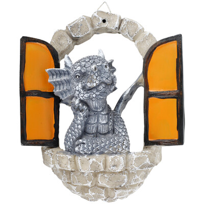 Kerti egér szobrok dekoráció gyanta dinoszaurusz hegymászó ablak udvar időjárásálló szobor kreatív aranyos dísz a szabadban