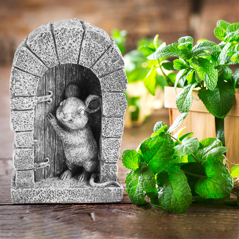 Kerti egér szobrok dekoráció gyanta dinoszaurusz hegymászó ablak udvar időjárásálló szobor kreatív aranyos dísz a szabadban