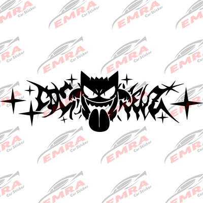 JDM automašīnu uzlīmes priekš Cosmicwheelz Drift Stance Anime uzlīmes Dream Build Escape After File Stikla dekorācijas Vinila uzlīmes