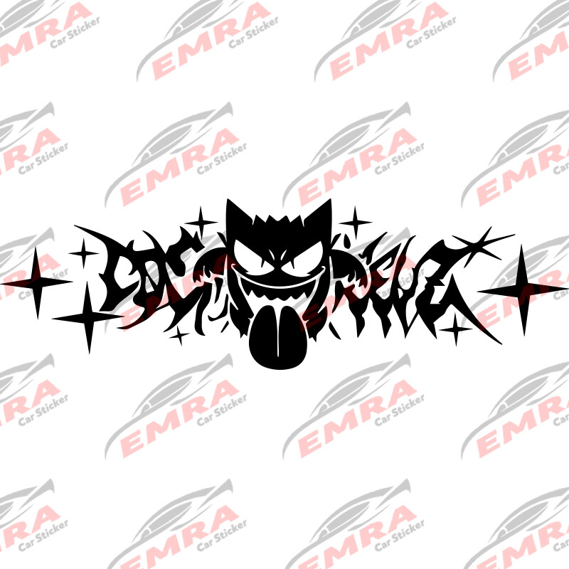 JDM automašīnu uzlīmes priekš Cosmicwheelz Drift Stance Anime uzlīmes Dream Build Escape After File Stikla dekorācijas Vinila uzlīmes