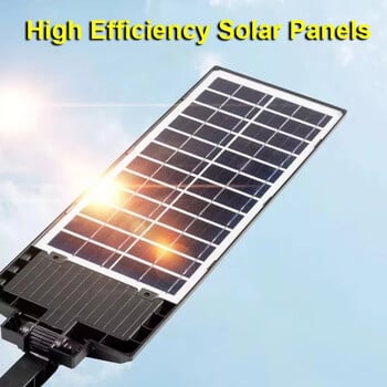 Solar Street Light Ενσωματωμένο Solar Garden Light Induction Outdoor Lighting with Remote Control Outdoor Induction Solar Light