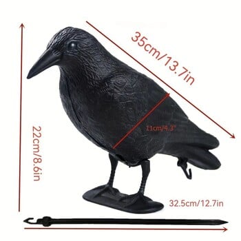 Pigeon Scarer Life Size Decoy Crow Απωθητικό Έλεγχος Παρασίτων Σκιάχτρο