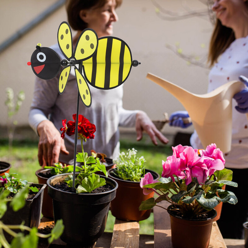 2 vnt. gyvūnų vėjo malūnėlis, vaikiški audiniai, žaislai Populiarus žaislas Kūrybinis bičių plastikinis žaislas vaikams Rafinuotas amatas