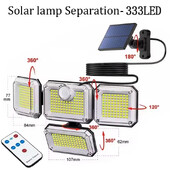 Vízálló napelemes kültéri fény mozgásérzékelő