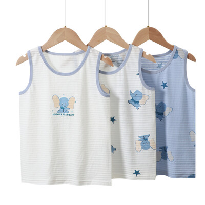 Boy Top Tanks Multikad Dino Truck Anime Prints Puuvillane Aluspesu Laste Alussärgid Puuvillased Tankid Suurus 3-12T Suvel kodukandmine