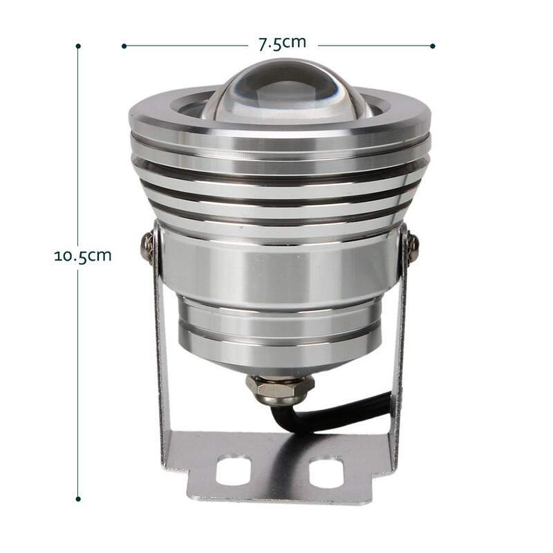 10W RGB LED tó medence Lámpa Vízálló IP67 12V 24V LED RGB Víz alatti Fény Szökőkút világítás 16 szín + 24 gombos IR távirányító