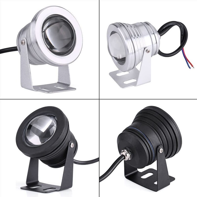 10W RGB LED tó medence Lámpa Vízálló IP67 12V 24V LED RGB Víz alatti Fény Szökőkút világítás 16 szín + 24 gombos IR távirányító