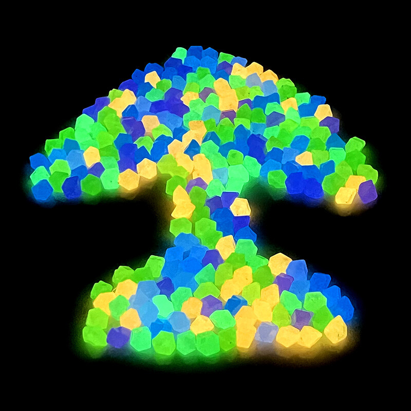 200db/csomag Világító kövek kerti kavicsok világító kavicsok kövek kültéri akvárium dekoráció akvárium udvari dekoráció